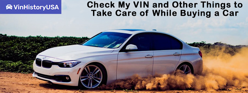 Check My VIN and Other Things to Take Care of While Buying a Car